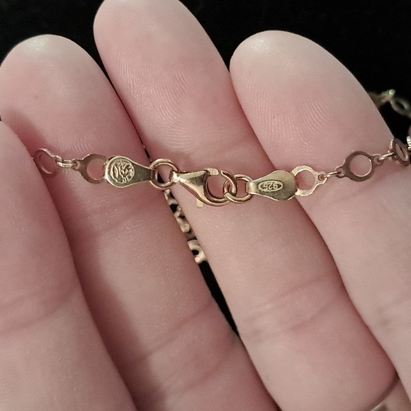 14kt Rose Gold Over 925 Sterling Silver Chain Necklace. - Picture 4 of 5